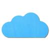 Light Blue Wooden Cloud V2, 3–50 cm, Craft Decoration, Size: 14 cm, Pack of 100 view 1