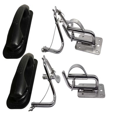 MARINE CITY Quick-Release Davit Set with Black Grip Pads for Inflatable Boats (1 Pair)