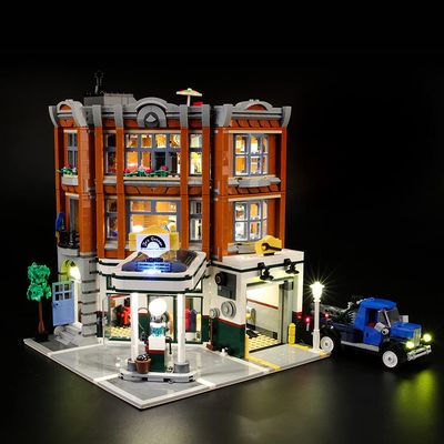 GEAMENT Light Kit for Creator Expert Corner Garage, Compatible with LEGO 10264