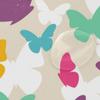 Alaza Butterfly 003 Shower Curtain, Flamingo and Pink Plumeria, Waterproof Polyester, 183 x 183 cm view 4