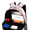 LORVIES Wave-Stripe Zigzag Backpack, Casual School and Travel Book Bag view 4