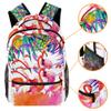 LORVIES Tropical Leaves Watercolor Flamingo Backpack view 3