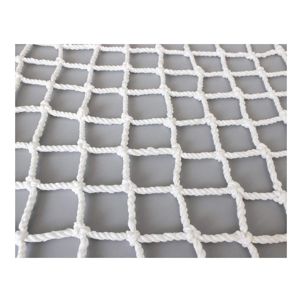 Sports Safety Net, Baseball Batting Cage Net, Nylon, White, 6 mm, 10 cm, 4 × 1 m (13 × 3 ft)