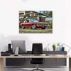 1968 Retro Muscle Car HD Print Wall Art Poster on Canvas for Living Room Décor (60 x 90 cm, Framed) view 4