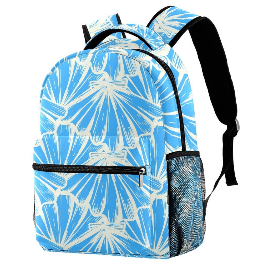LORVIES Nautical Shells Vintage Ocean Texture Casual Backpack