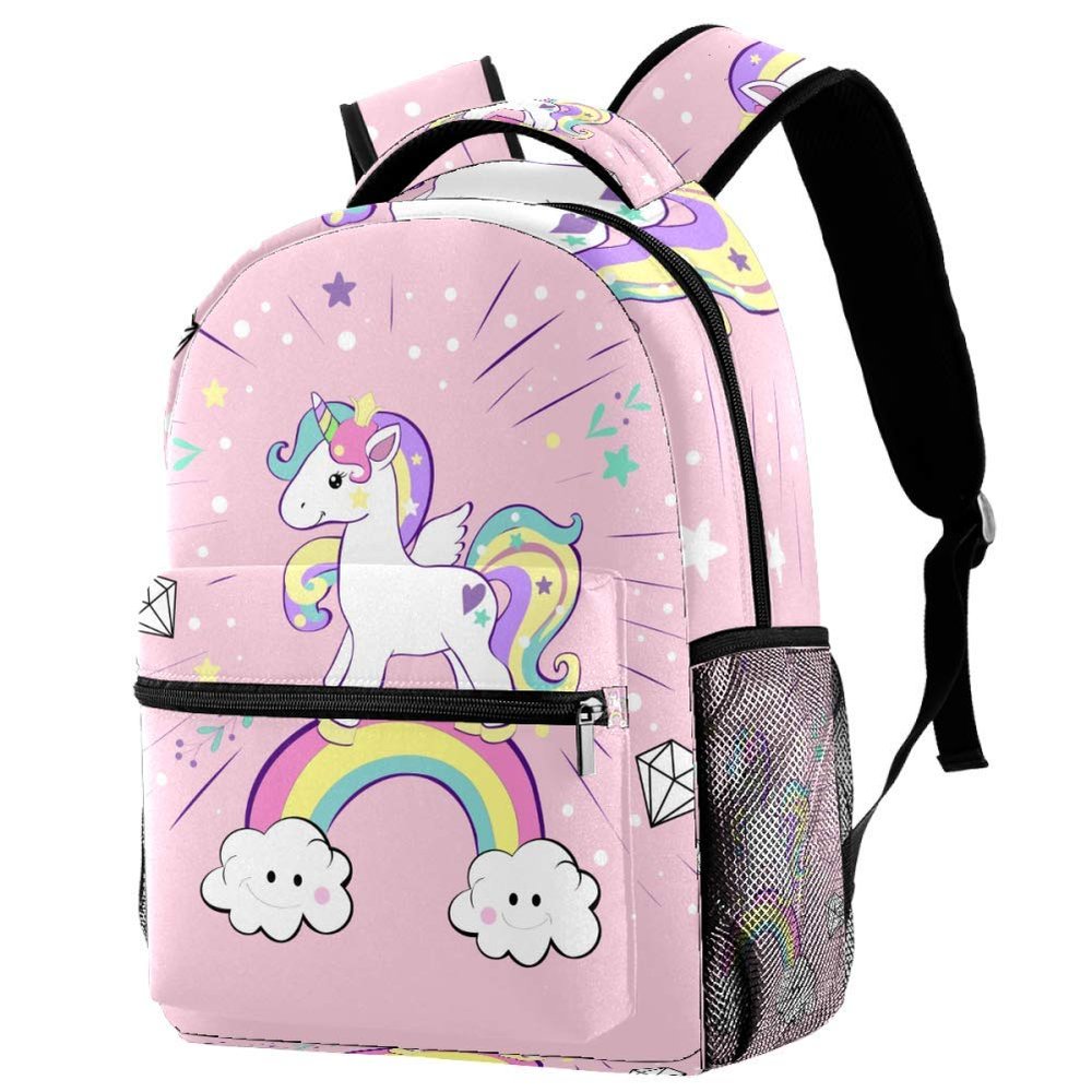 LORVIES Unicorn Pop Art Casual Backpack for School and Travel