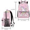 LORVIES Unicorn Pop Art Casual Backpack for School and Travel view 2