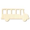Wooden Bus V2 – DIY Decoration, 44 cm, 1 Piece view 1