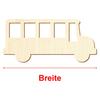 Wooden Bus V2 – DIY Decoration, 44 cm, 1 Piece view 3