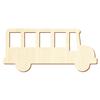 Wooden Bus V2 for Crafts and Décor, 3 cm, Pack of 25 view 1