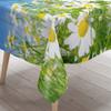 Chickw1 3D Rose Pattern Waterproof Polyester Tablecloth, Rectangular, Washable, 140 x 220 cm, Daisies view 3