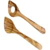 KeboLiv 2-Piece Olive Wood Salad Servers, Approx. 30 cm view 1