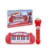 Bontempi Mini Keyboard and Karaoke Microphone, Red view 1