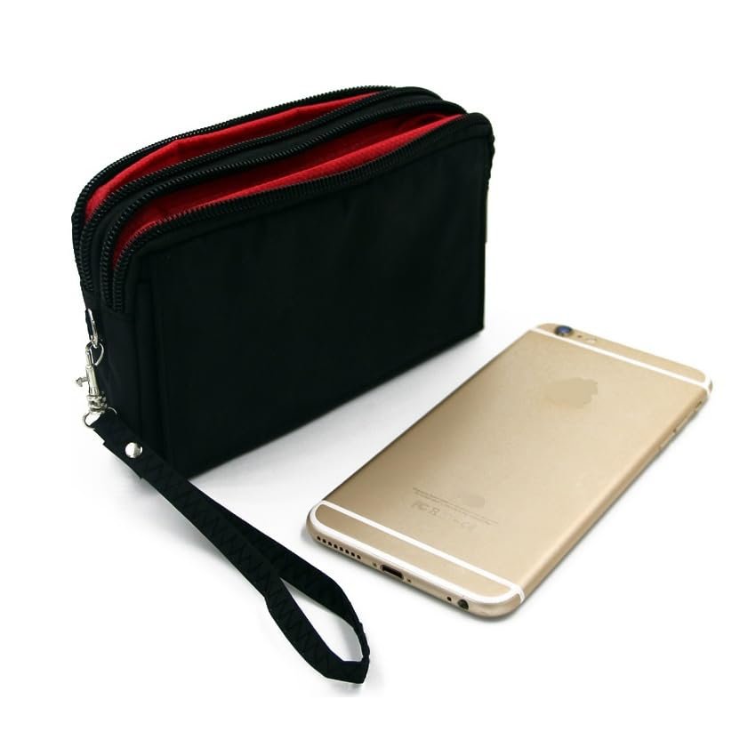 K-S-Trade Protective Belt Pouch for Samsung Galaxy A51 5G, Travel Bag with Extra Compartments, Black