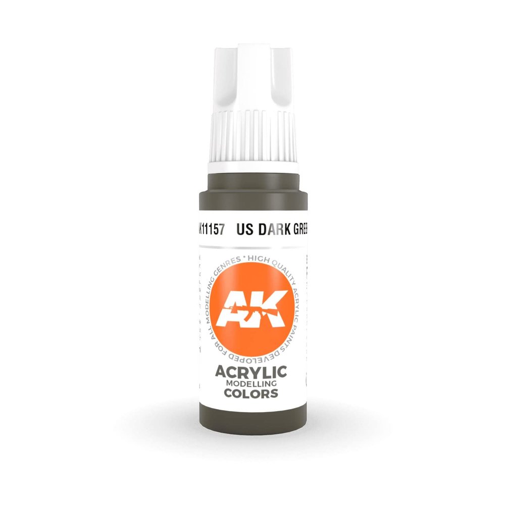 AK Interactive 3rd Gen Acrylic US Dark Green 17 ml