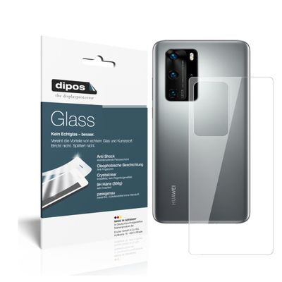 dipos 9H Screen Protector Compatible with Huawei P40 Pro Plus, Back Cover Film, Anti-Shock (Smaller Than Glass Because It Is Curved)