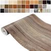 Furniture Adhesive Film 90 x 240 cm, Self-Adhesive Wood-Look Vinyl, Oak Sepia view 2
