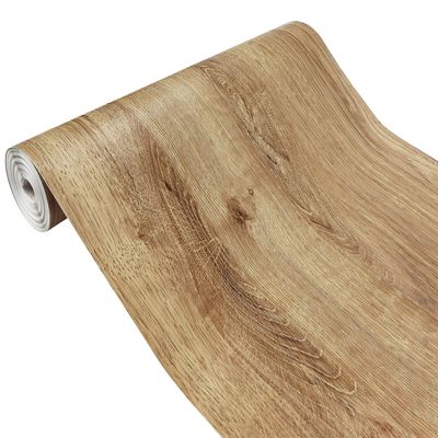 Furniture Adhesive Film 90 x 740 cm, Self-Adhesive Wood-Look Wrap, Ribbeck Oak