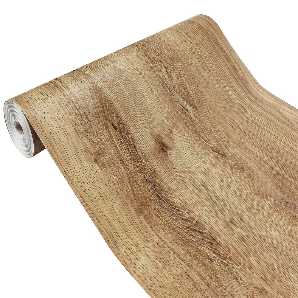 Furniture Adhesive Film 90 x 740 cm, Self-Adhesive Wood-Look Wrap, Ribbeck Oak