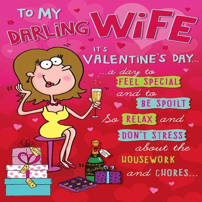 Valentine’s Day Card for Wife, 22.9 x 15.2 cm, Piccadilly Greetings