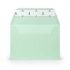 PAPERADO 200 C6 Envelopes, Mint Ribbed, Peel-and-Seal, Silk-Lined, No Window view 1