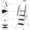 4-Step Folding Step Ladder with Handrail, Metal, 150 kg Capacity view 3