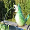 Green Solar Bird Water Spout, 17 cm view 3