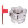 Right-Angle Cutter Head, BAP400R-80-27 6T, High-Carbon Steel Composite, 90° Shank Cutter with Screwdriver view 2