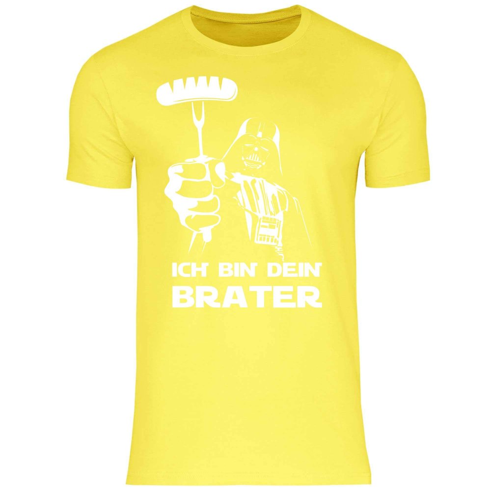 wowshirt Men's T-Shirt “I'm Your Griller” BBQ Grill Master, Size M, Solar Yellow