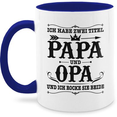 325 ml Mug – “I Have Two Titles: Dad and Grandpa” – Dark Blue