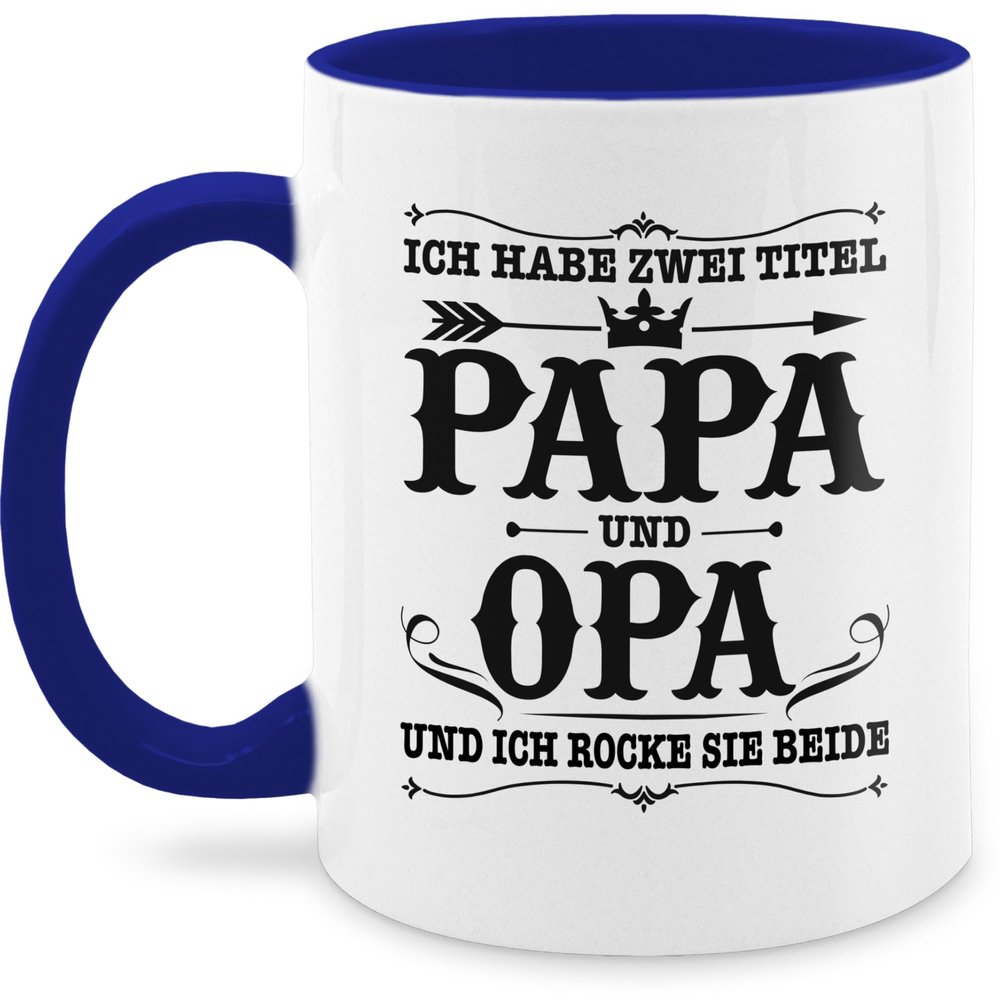 325 ml Mug – “I Have Two Titles: Dad and Grandpa” – Dark Blue