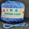 Rainbow Glitter Print Yarn, 25 g, Sea Breeze Light Blue view 2