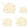 Wooden Unicorn Head – Craft Decoration, 3–50 cm, Pack of 25, Width: 40 cm view 2