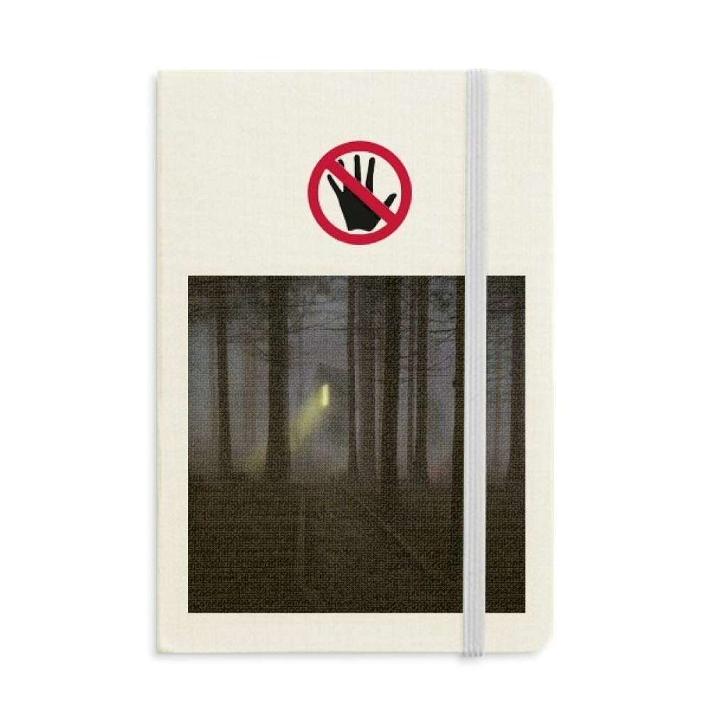 Night Dark Forestry Nature Scenery Secret Notebook, A5 Classic Journal
