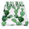Eslifey Green Cactus Bedding Set, 3-Piece, 150 x 200 cm, Synthetic Fabric, Multicolor, King 102 x 90 9 x 29 in view 1