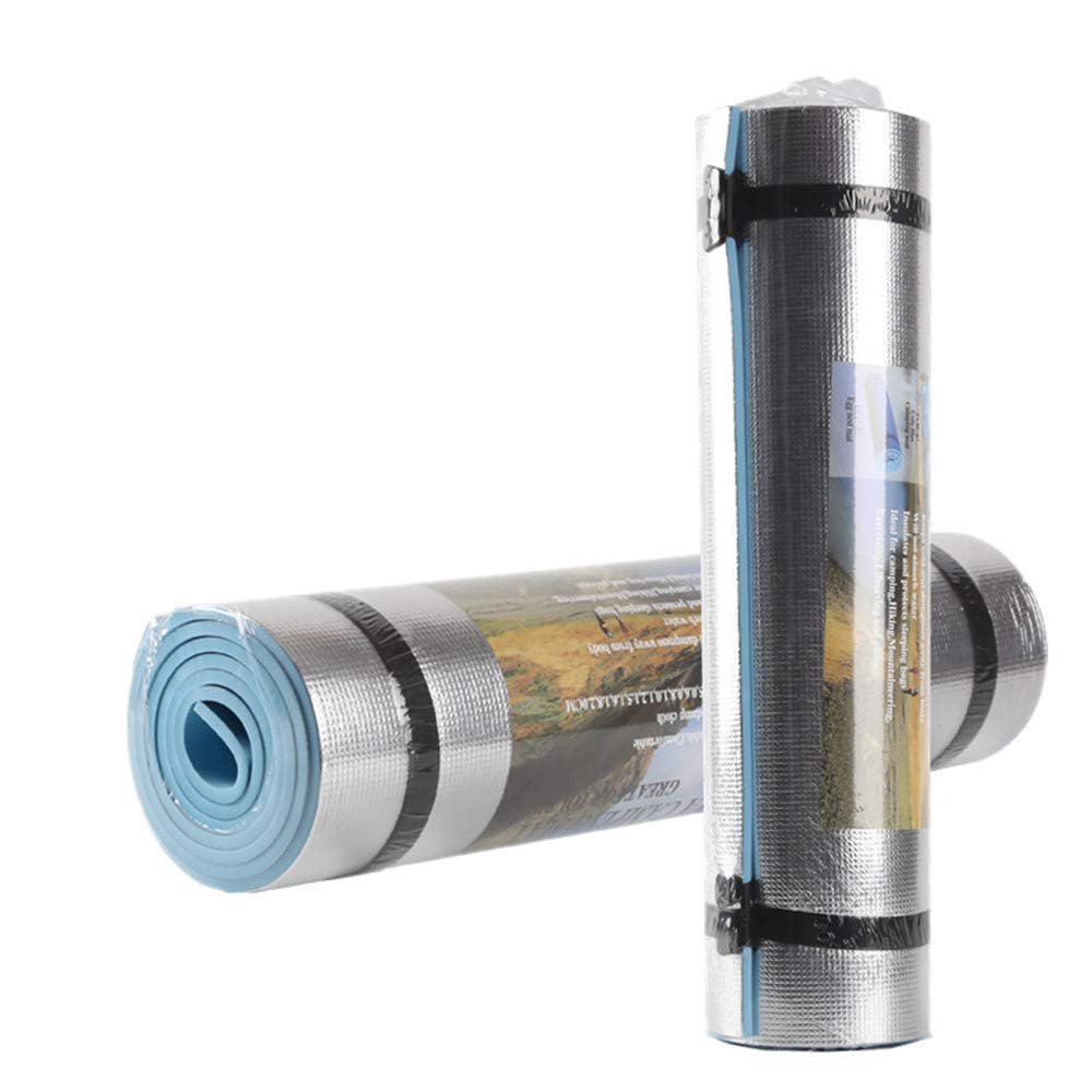 Non-Slip EVA and Aluminum Foil Yoga Mat, 180 x 50 x 0.6 cm