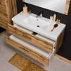 Quentis Genua Bathroom Vanity Set, Natural Oak, 100 cm Wide, Pre-Assembled view 2