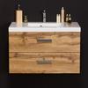 Quentis Genua Bathroom Vanity Set, Natural Oak, 100 cm Wide, Pre-Assembled view 3