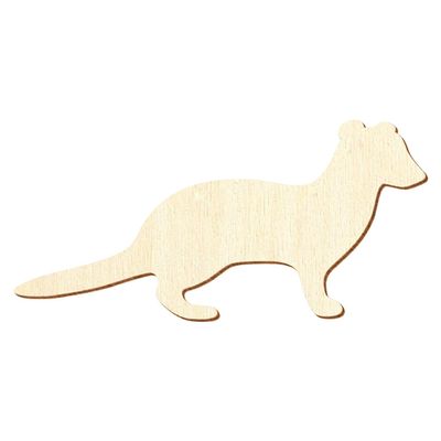 Wooden Weasel – Craft Decor, 3–50 cm, Pack of 100, 4 cm Wide