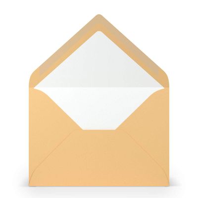 PAPERADO 500 DIN B6 Envelopes, Melon Ribbed Salmon, 100 g/m², Windowless, Pointed Flap