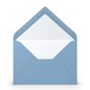 PAPERADO 25 DIN B6 Envelopes, Dark Blue Ribbed, Light Blue view 1