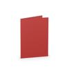 PAPERADO 500 DIN B6 Folded Cards - Tomato Red Ribbed - 220 gsm view 1