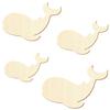 Wooden Whale for Crafts and Décor, 3–50 cm, Pack of 50, 16 cm Wide view 2