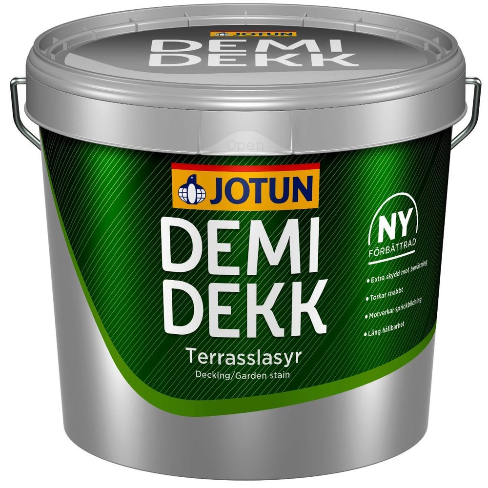 JOTUN DEMIDEKK TERRASSLASYR Exterior Wood Stain, Weather Protection Oil, 3 L, Natural Gray 9072