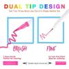 Powertool Brush Highlighter Set, 100 Artist Pens, 0.4 mm / 15 mm Felt Tips view 2