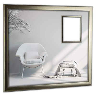 myposterframe Cupid Modern Picture Frame 34 x 56 cm, Champagne, Clear 1 mm Acrylic Glass