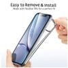 HHUAN Case + 2 Tempered Glass Screen Protectors for LG K51S (6.55"), Clear TPU Cover with Love Symbol view 3