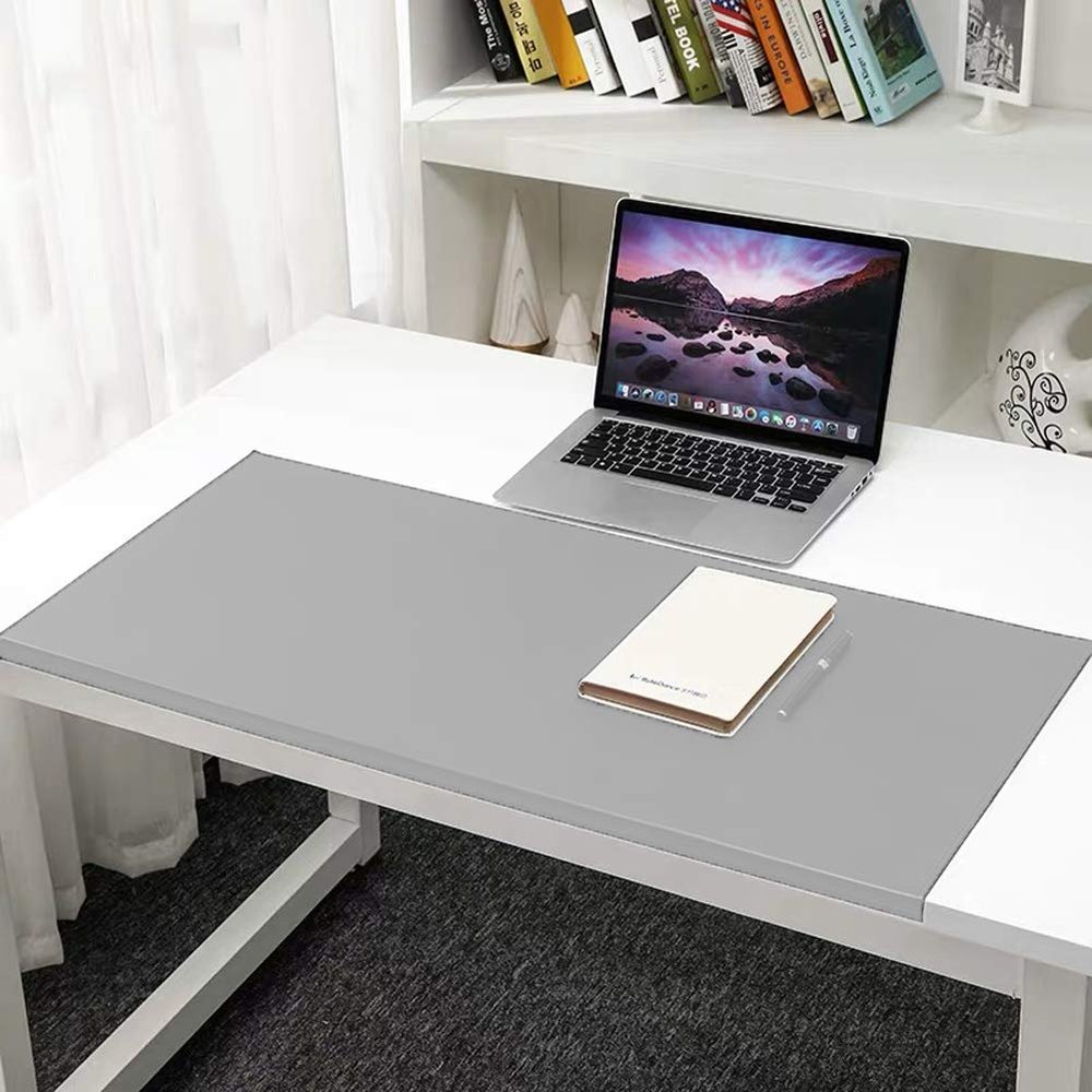 Desk Mat with Edge Protection, 70 x 50 cm, PU Leather, Large Mouse Pad