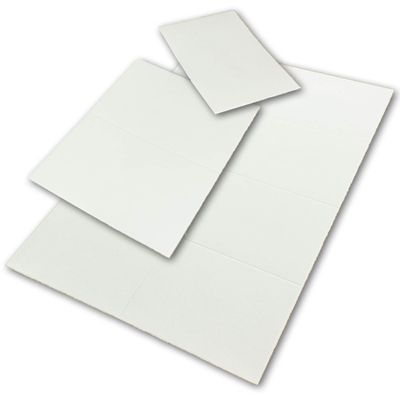80 Business Cards, 7.4 x 10.5 cm (DIN A7), Genuine Deckle-Edge Paper, Printable on 10 A4 Sheets