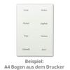 80 Business Cards, 7.4 x 10.5 cm (DIN A7), Genuine Deckle-Edge Paper, Printable on 10 A4 Sheets view 2